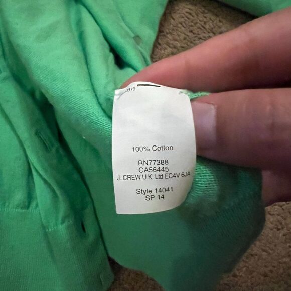 J Crew green clare cardigan xs - Picture 8 of 8
